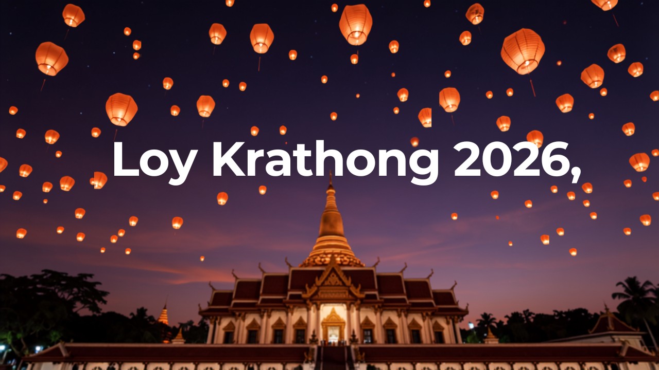 Loy Krathong 2026: fecha exacta y dónde vivirlo en Tailandia
